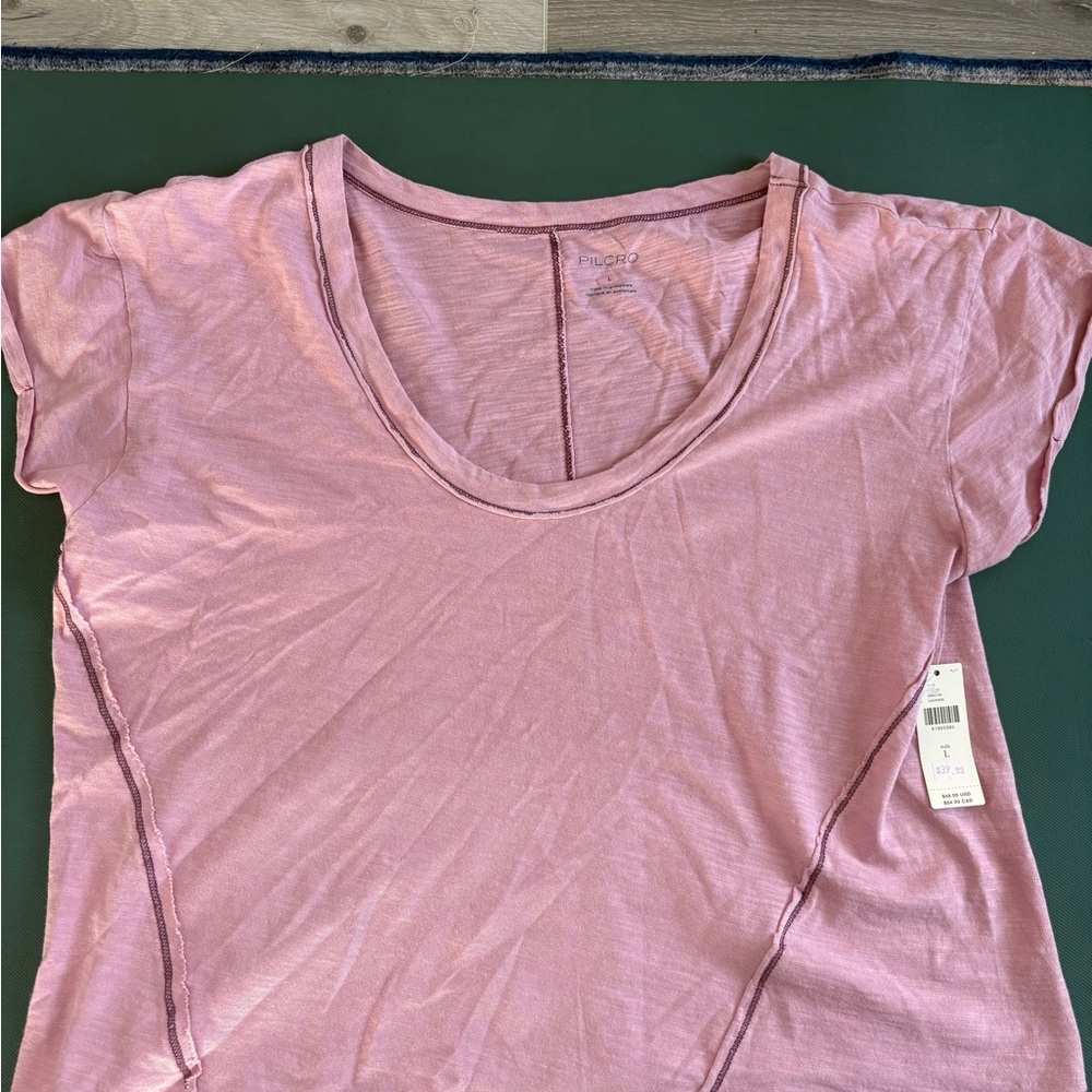 Pilcro Seamed Tee NWT - Lavender, size L